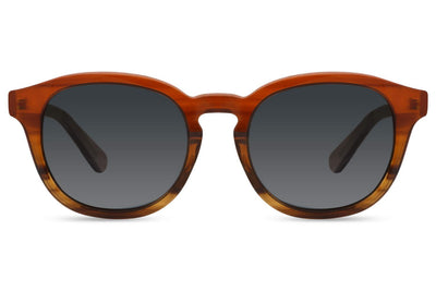 Lunettes de Soleil Ovale Acétate Marron Bois