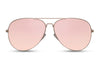 Lunettes de Soleil Doré Rose