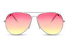 Lunettes Disco Aviateur Rouge Jaune