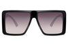 Lunettes de Soleil Rétro Oversize Noir