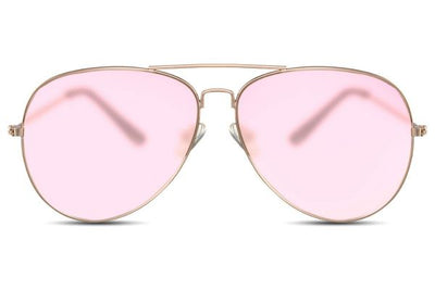 Lunettes de Soleil Rose Rétro