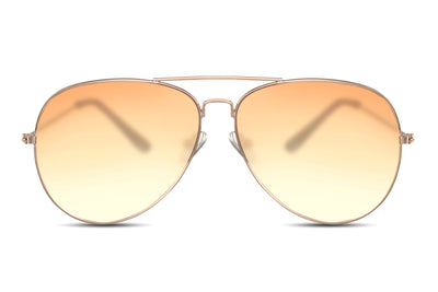 Lunettes de Soleil Doré Orange