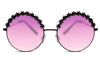 Lunettes Ronde Fleur Noir