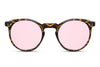 Lunettes de Soleil Rose 2 points Léopard