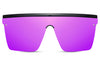 Lunettes de Soleil Rétro Visière Violet