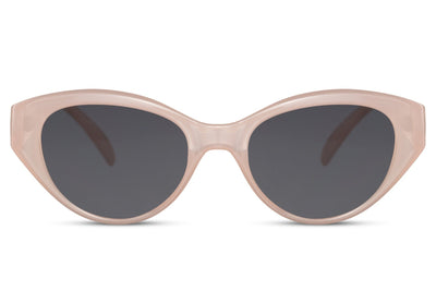 Lunettes de Soleil Ovale Beige