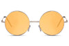Lunettes de Soleil Année 60 Ronde Orange