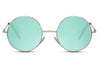 Lunettes Hippie Ronde Turquoise