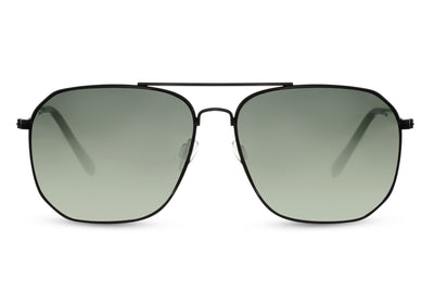 Lunettes Aviateur Noir Verte