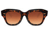 Lunettes Léopard Wayfarer Marron