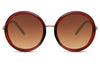 Lunettes de Soleil Marron Oversize