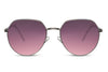 Lunettes de Soleil Aviateur Ronde Fushia