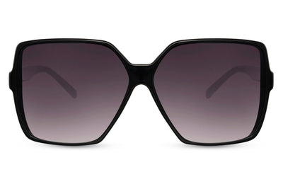 Lunettes de Soleil Oversize Rétro Fumé