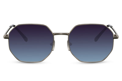 Lunettes de Soleil Argenté Bleu Nuit