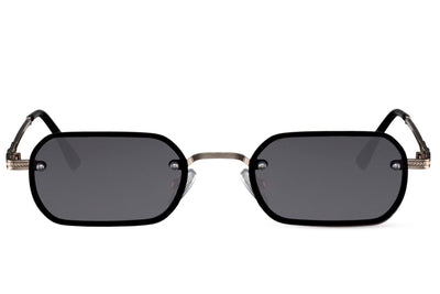 Lunettes de Soleil Ovale Rectangulaire Noir