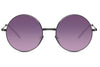 Lunettes de Soleil Rétro Ronde Violet