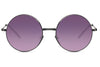 Lunettes de Soleil Année 60 Ronde Violet