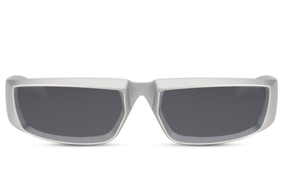 Lunettes Futuristes Rectangulaire Argent