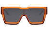 Lunettes Futuristes Visière Orange