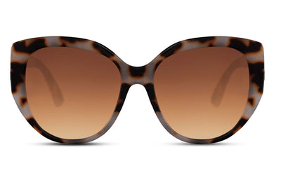 Lunettes de Soleil Année 50 Léopard Pâle