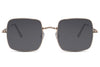 Lunettes de Soleil Oversize Vintage Carré Noir