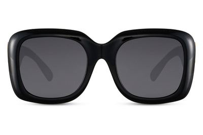 Lunettes de Soleil Oversize Noir Rétro