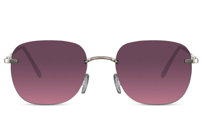 Lunettes de Soleil Sans Monture Doré Violet