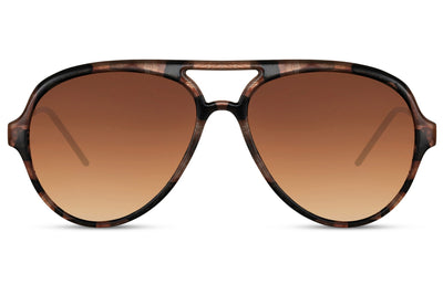 Lunettes de Soleil Marron Léopard