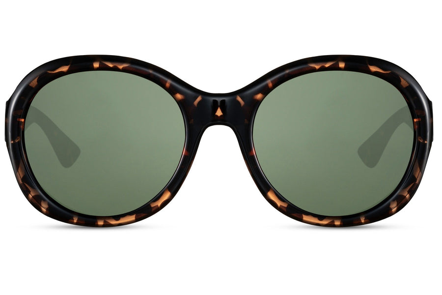 Lunette de Soleil Oversize Vintage Verte