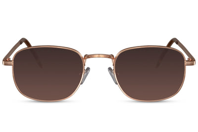 Lunettes de Soleil Marron Rétro