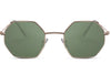 Lunettes de Soleil Octogonale Verte