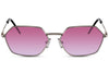 Lunettes de Soleil Argenté Fuchsia