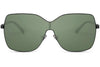 Lunettes de Soleil Oversize Visière Verte