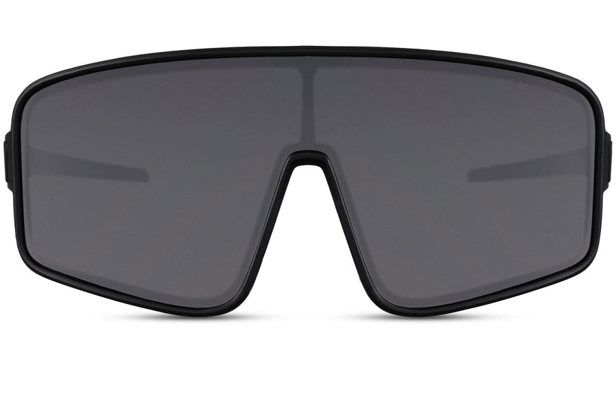 Lunette de Soleil Oversize Visière Noir Mat