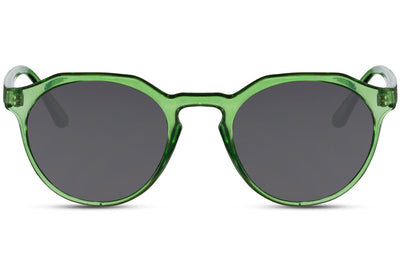 Lunettes Ronde Transparente Verte