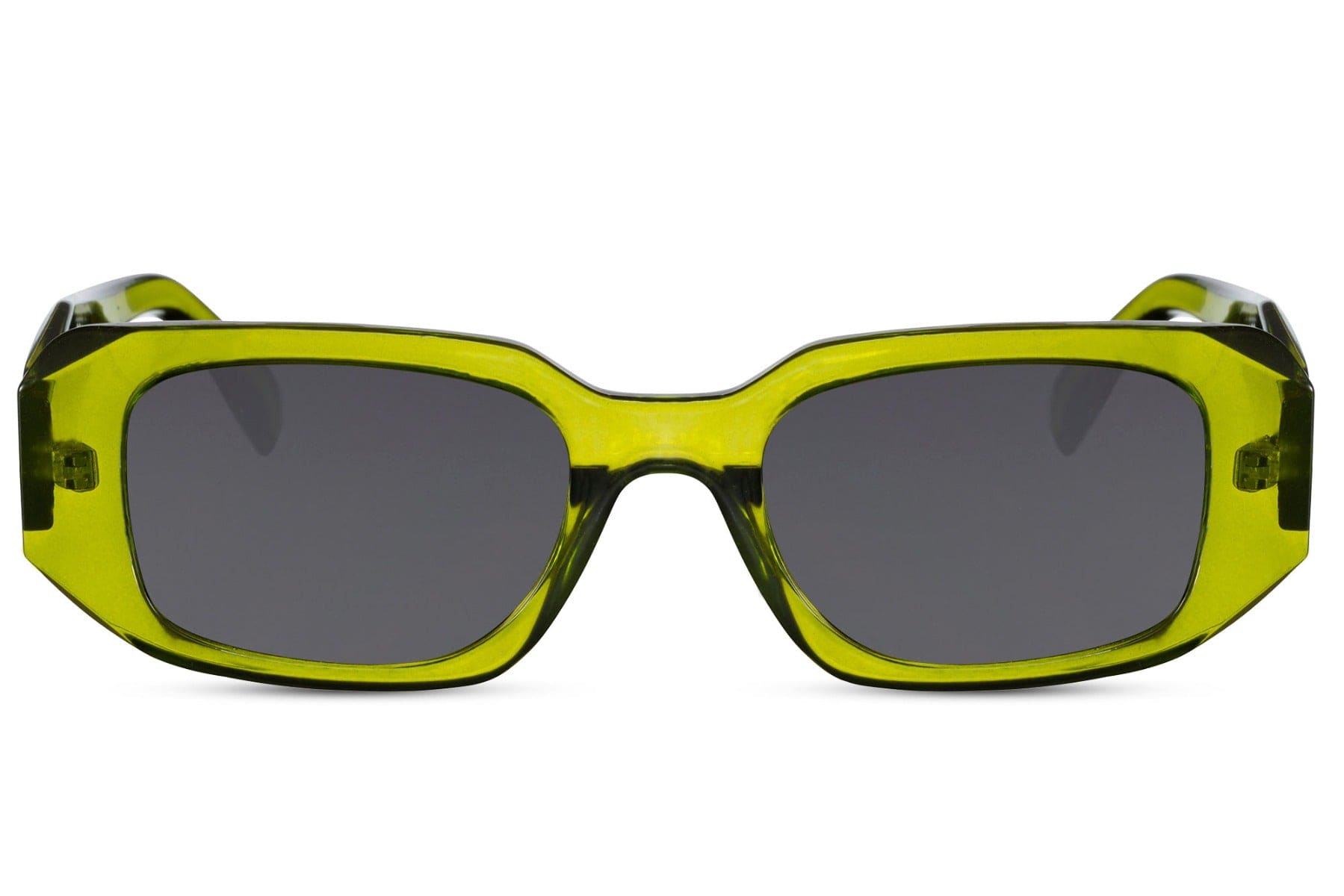 Lunettes Techno Rectangulaire G om trique Verte LL Lunettes