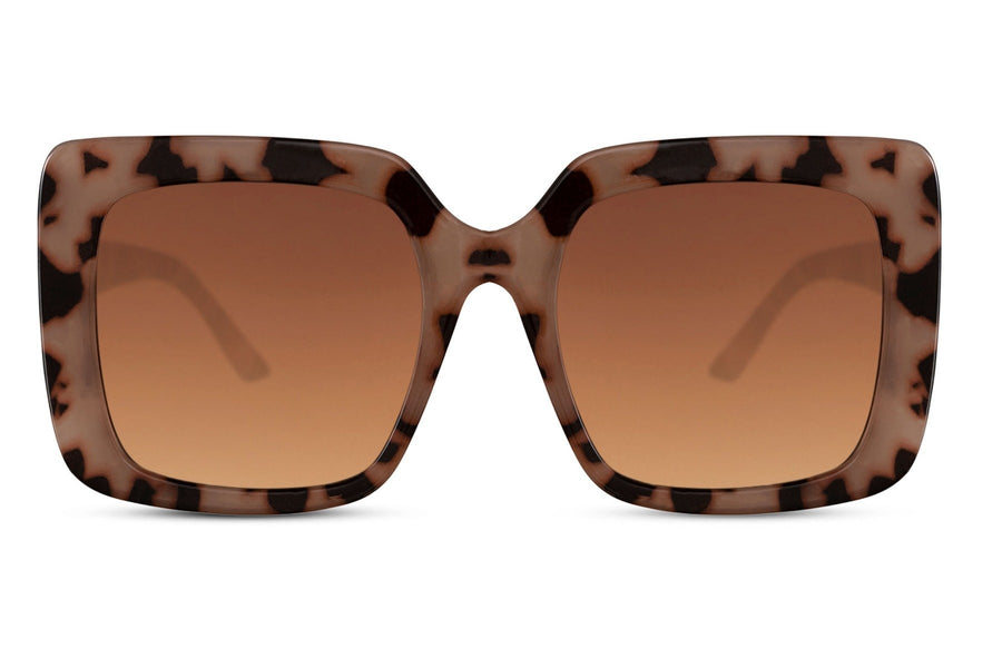 Lunette de Soleil Oversize Luxe Léopard