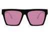 Lunettes de Soleil Rose Carré Luxe