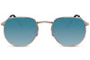 Lunettes de Soleil Dégradé Bleu Turquoise