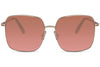 Lunettes de Soleil Oversize Vintage Carré Rouge