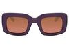 Lunettes de Soleil Oversize Rectangulaire Violet