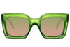 Lunettes de Soleil Verte Fluo