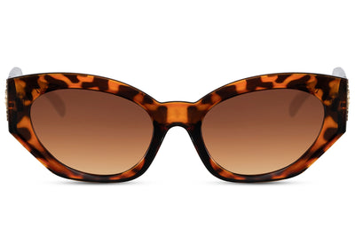 Lunettes de Soleil Ovale Luxe Léopard