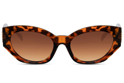 Lunettes de Soleil Ovale Luxe Léopard