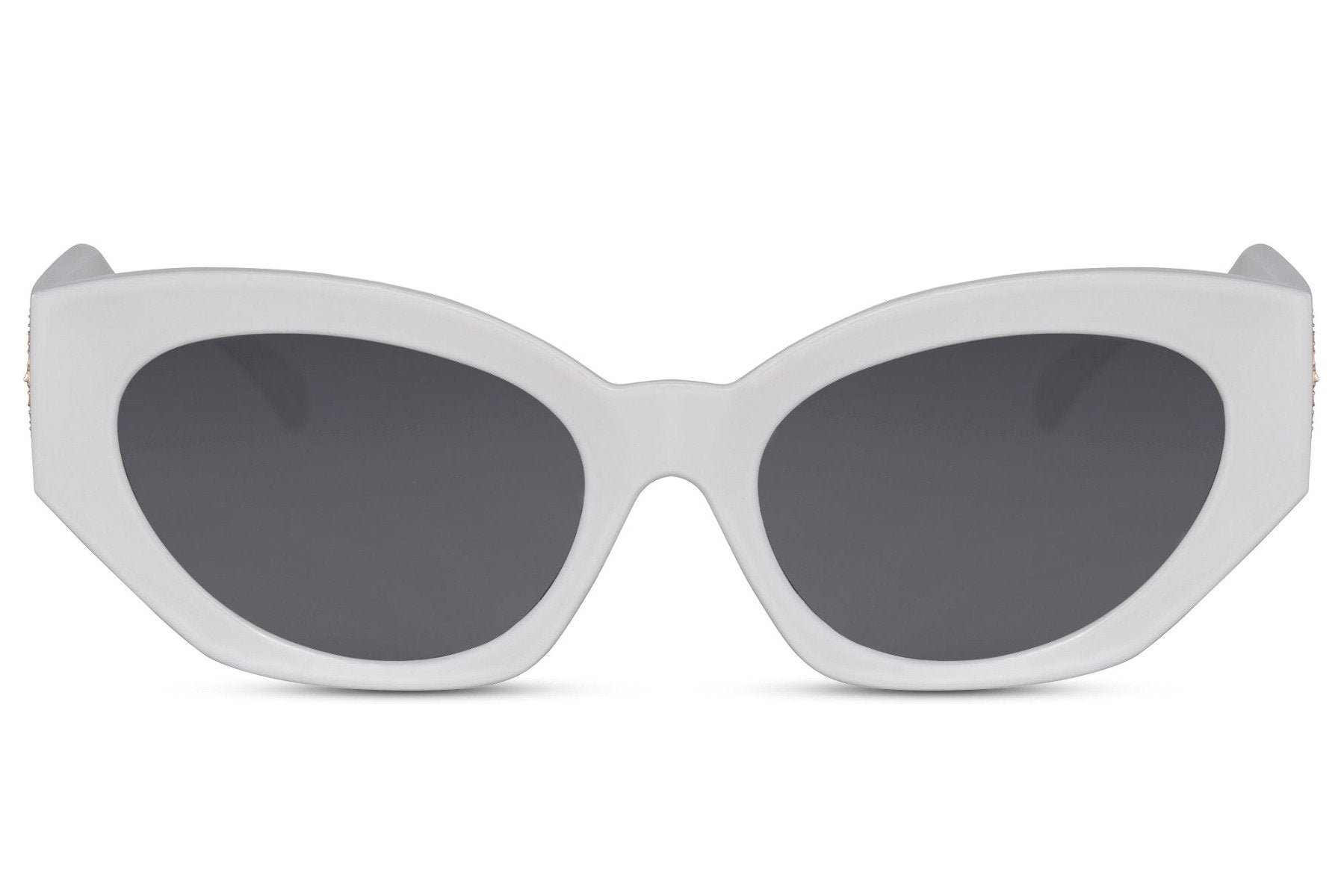 Lunettes de Soleil Ovale Luxe Blanche Lunettes LifeStyle