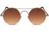 Lunettes de Soleil Marron Double Pont