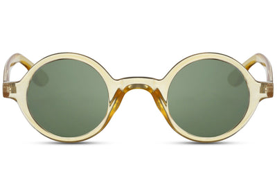 Lunettes Ronde Moderne Jaune Verte