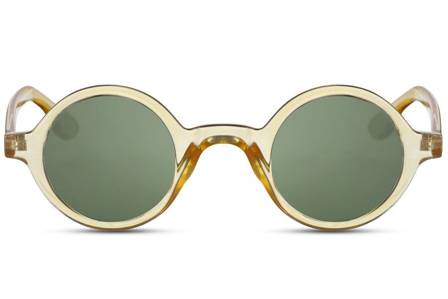 Lunette Ronde Moderne Jaune Verte