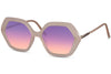 Grosse Lunette de Soleil Vintage Rose Violet