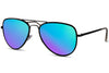 Lunette Aviateur Bleu Violet Moderne